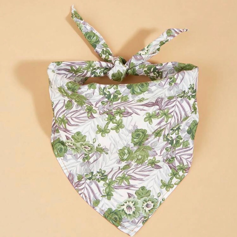 Round Mint Fashion Pet Sunglasses and Bandana Set - Picture 3 of 12